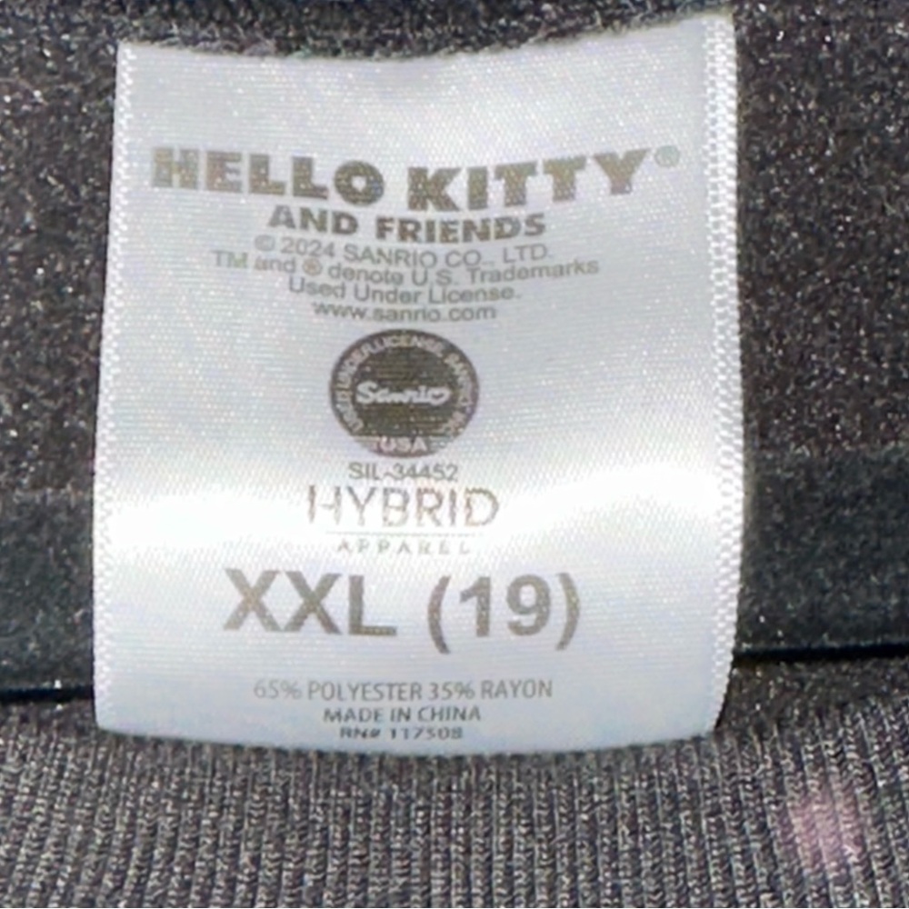 Hello Kitty and Friends Graphic Sweatshirt Black XXL Sanrio Hybrid Apparel - Picture 3 of 9